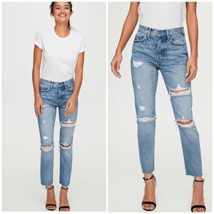 GRLFRND Karolina High Waisted Distressed Jeans 27